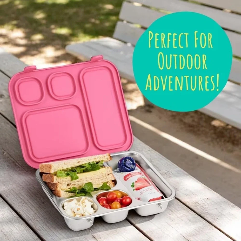 Elk and Friends Stainless Steel Sage Bento Lunchbox Kids Bariatric Eco Friendly